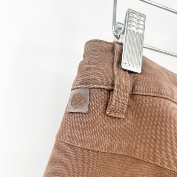 Lululemon Mens Casual Preppy ABC Slim-Fit Pants 34" Utilitech Size 30 Dark Mocha - Picture 6 of 9